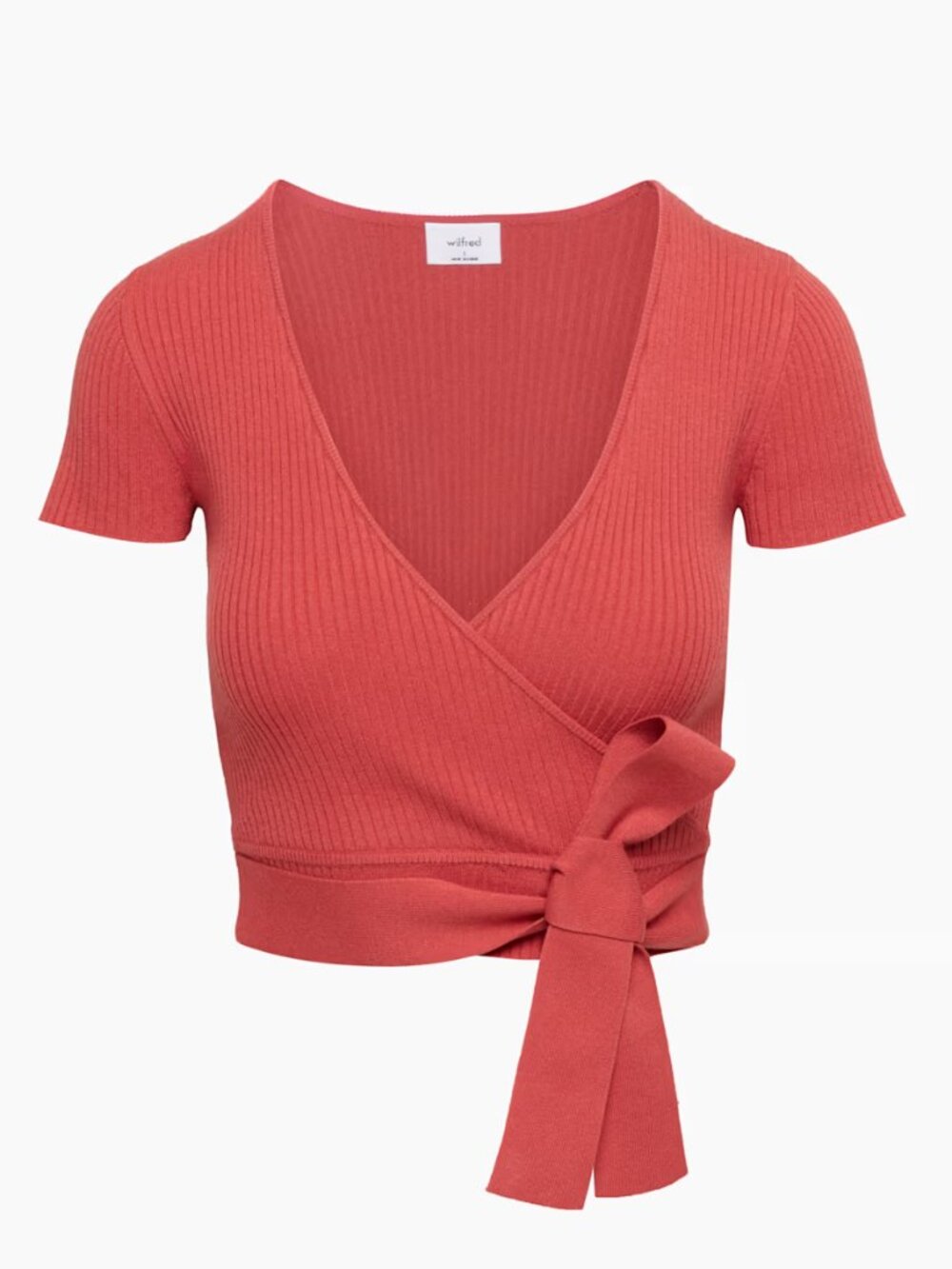 NWOT Aritzia Wilfred Red All Tied Up Sweater Size M